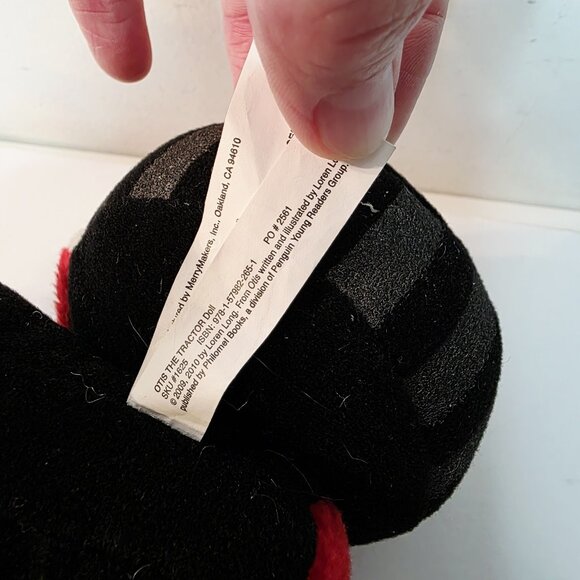 Otis The Red Tractor Plush Toy Loren Long Book Character Merrymakers Stuffed - Picture 5 of 5